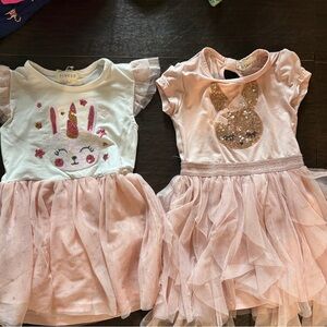 Girls 3T Super Soft Sequin Animal Dress Bundle - 2 qty